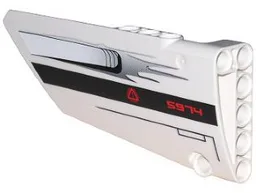 Technic, Panel Fairing #17 Large Smooth, Side A with '5974' and Air Intake Pattern (Sticker) - Set 5974