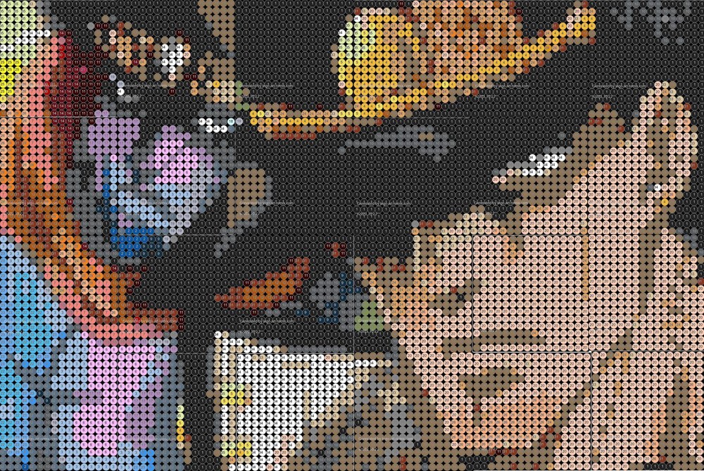 Lego Jotaro & Star Platinum Mosiac (JoJo's Bizarre Adventure)