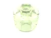 Minifig Head [Plain] [Blocked Open Stud] / Glow In Dark Trans
