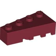 Brick Wedged, Angled 4 x 2 Left / Dark Red