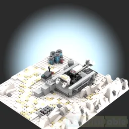 Hoth vehicle storage and trenchline