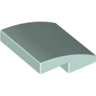 Brick Curved 2 x 2 x 2/3 / Light Aqua