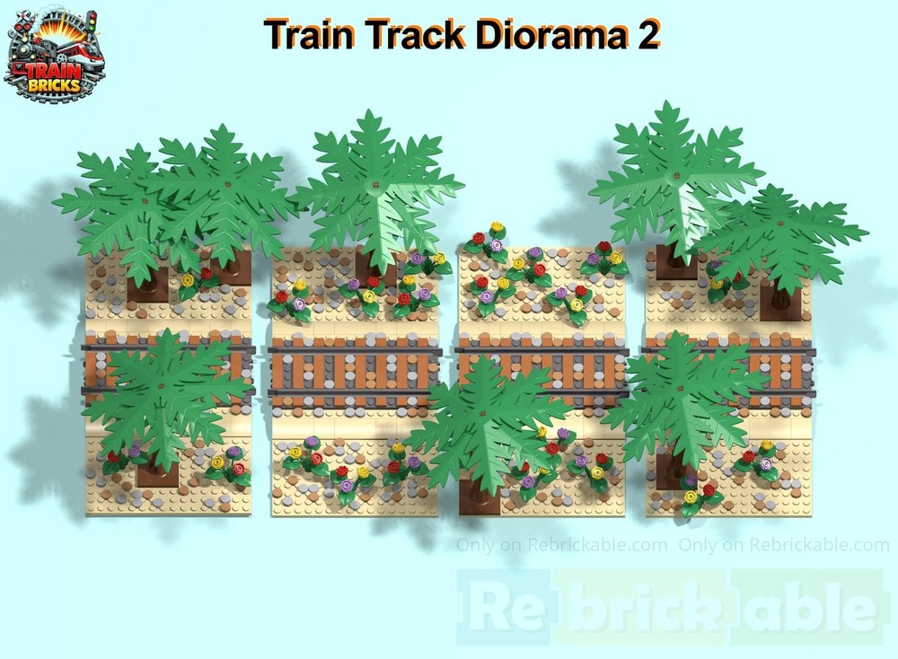 Lego Train Track Diorama 2