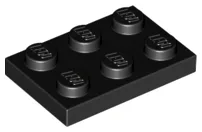 Plate 2 x 3 / Black