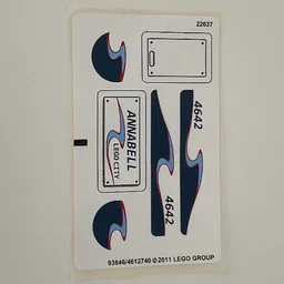 Sticker Sheet for Set 4642-1 / [No Color/Any Color]