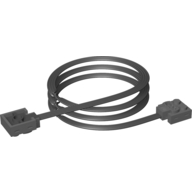 Lego Wire with Brick 2 x 2 x 2/3 with 1 x 2 Studs and Power Functions and 9V Connectors, 50cm, One Light Bluish Gray End