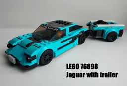 76898 Jaguar with trailer