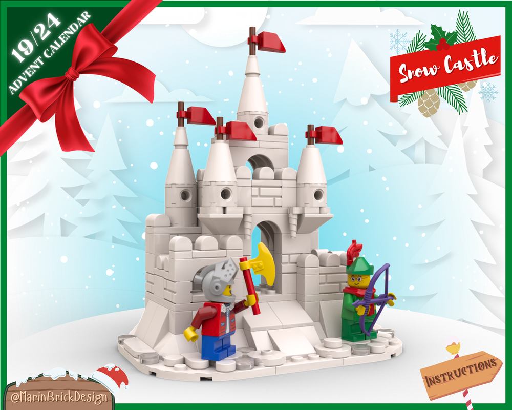 LEGO Christmas Snow Castle Moc Instructions - Lego Winter Village Moc