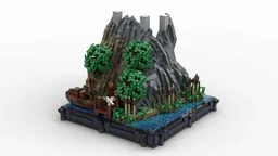 G1 - Shore & side entrance for my medieval castle