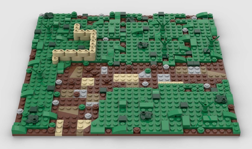 Lego Curved Road Battle Plate