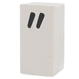 Tile Special 1 x 2 x 5/6 with Stud Hole in End with '"' Print