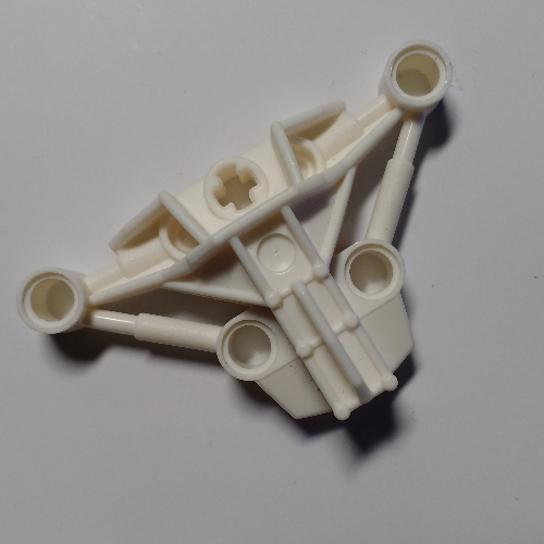 Lego Large Figure Skeletal, Torso, Upper, with Axle Holes and 4 Holes (Mistika) / White