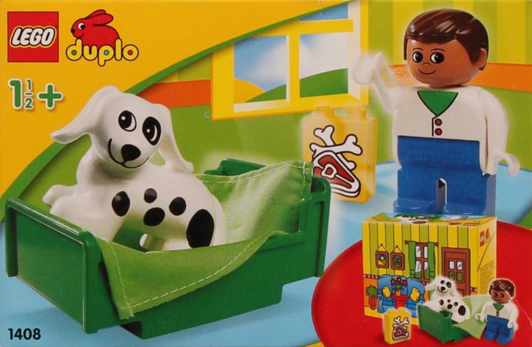 Lego Walking the Dog with Daddy