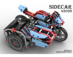42036 Motorcycle with Sidecar