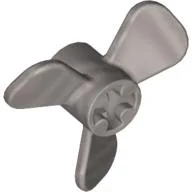 Propeller 3 Blade 3 Diameter with Axle Cross / Flat Silver
