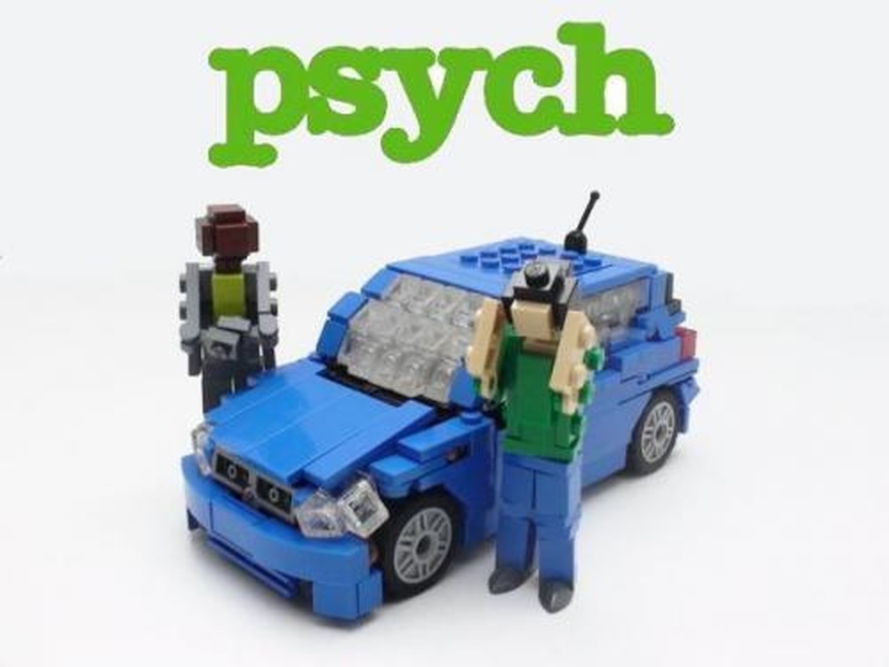 Lego Psych: Shawn, Gus and Toyota Echo