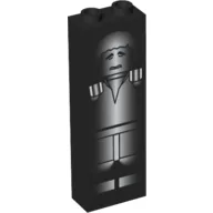 Brick 1 x 2 x 5 with Han Solo in Carbonite Print