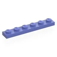 Plate 1 x 6 / Blue Violet