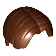 Lego Hair Bowl Cut and Parted in Center / Reddish Brown
