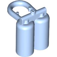 Lego Minifig Neckwear Airtanks with Large Holes / Bright Light Blue