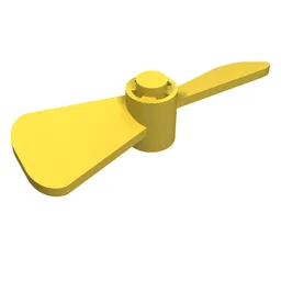 Propeller 2 Blade Twisted / Yellow
