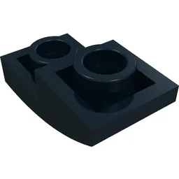 Brick Curved Inverted 2 x 1 / Black