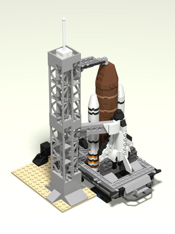 Lego Launch Pad (partial) & Crawler - Extras for Mini Space Shuttle