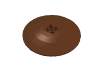 Lego Dish 10 x 10 Inverted (Radar) with Solid Studs / Reddish Brown