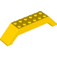 Brick Sloped 45° 10 x 2 x 2 Double / Yellow