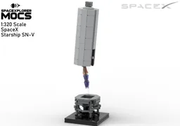 1:320 Scale SpaceX Starship SN-V/SN-VI