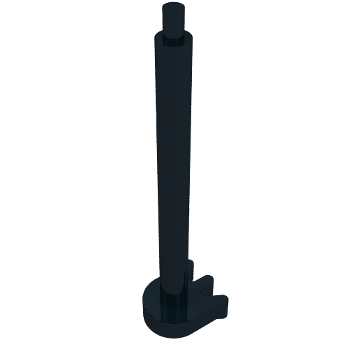 Lego Black Vehicle, Tractor Chassis Steering Arm / Black