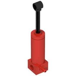 Pneumatic Cylinder with 1 Inlet Medium (48mm) / Red