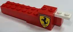 Stickered Assembly 11 x 2 x 2 with Ferrari Logo Pattern Model Left Side (Sticker) - Set 8157