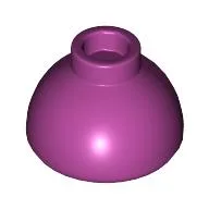 Brick Round 1.5 x 1.5 Dome Top [Plain] / Magenta