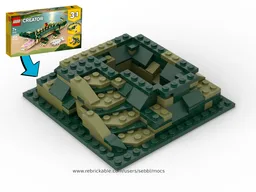 31121: Raised Baseplate for Micro Castle