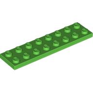 Lego Plate 2 x 8 / Bright Green
