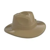 Hat Wide Brim, Outback Style with Wide Belt, Buckle (Fedora) / Dark Tan