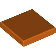 Tile 2 x 2 with Groove / Reddish Orange