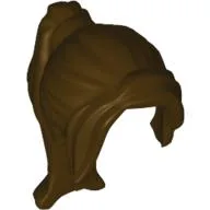 Hair Ponytail Long with Side Bangs / Dark Brown