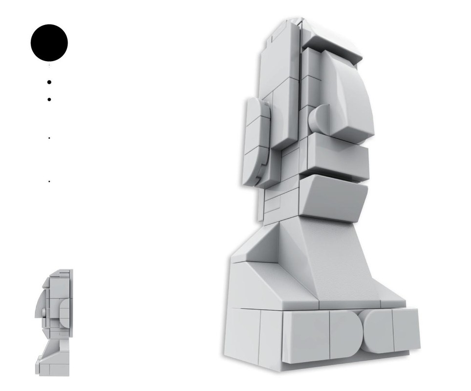 Lego 25 Moai