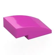 Brick Curved 3 x 2 No Studs / Dark Pink