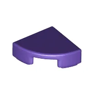 Tile Round 1 x 1 Quarter / Dark Purple