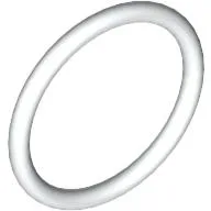Rubber Belt Small [15mm ID] [Round Cross Section] / White