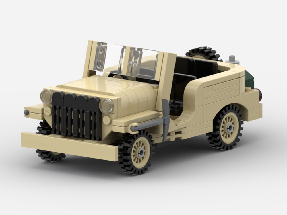 Lego 1941 Willys Jeep - 8 Stud Wide