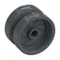 Lego Wheel 18 x 12 with Pin Hole and Stud / Dark Bluish Gray