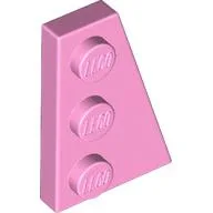 Wedge Plate 3 x 2 Right / Bright Pink