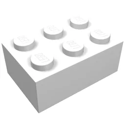 Brick 2 x 3 / White