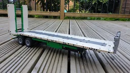 MOC - Low Loader Beavertail flatbed trailer for 42078 Mack Anthem truck