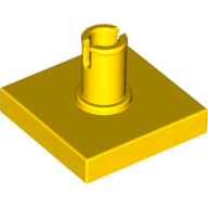 Lego Tile Special 2 x 2 with Top Pin / Yellow