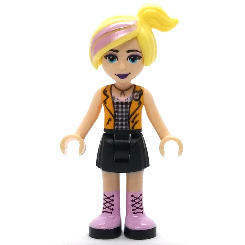 Lego Chloe - Orange Vest, Black Skirt